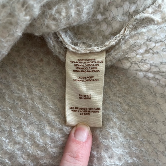 Free People Lace Back Cardigan Sweater - Picture 9 of 10